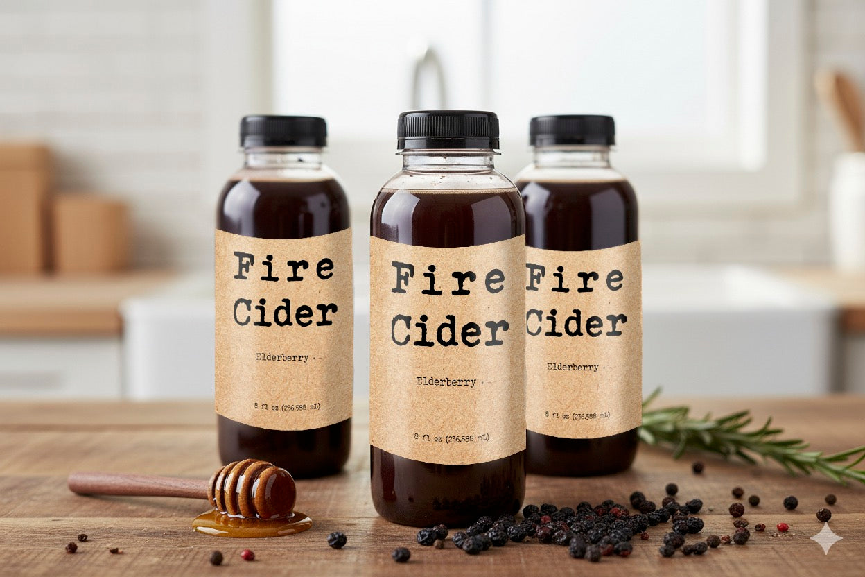 Fire Cider – Traditional Herbal Tonic | Latina-Owned | Ethically Made 8 oz