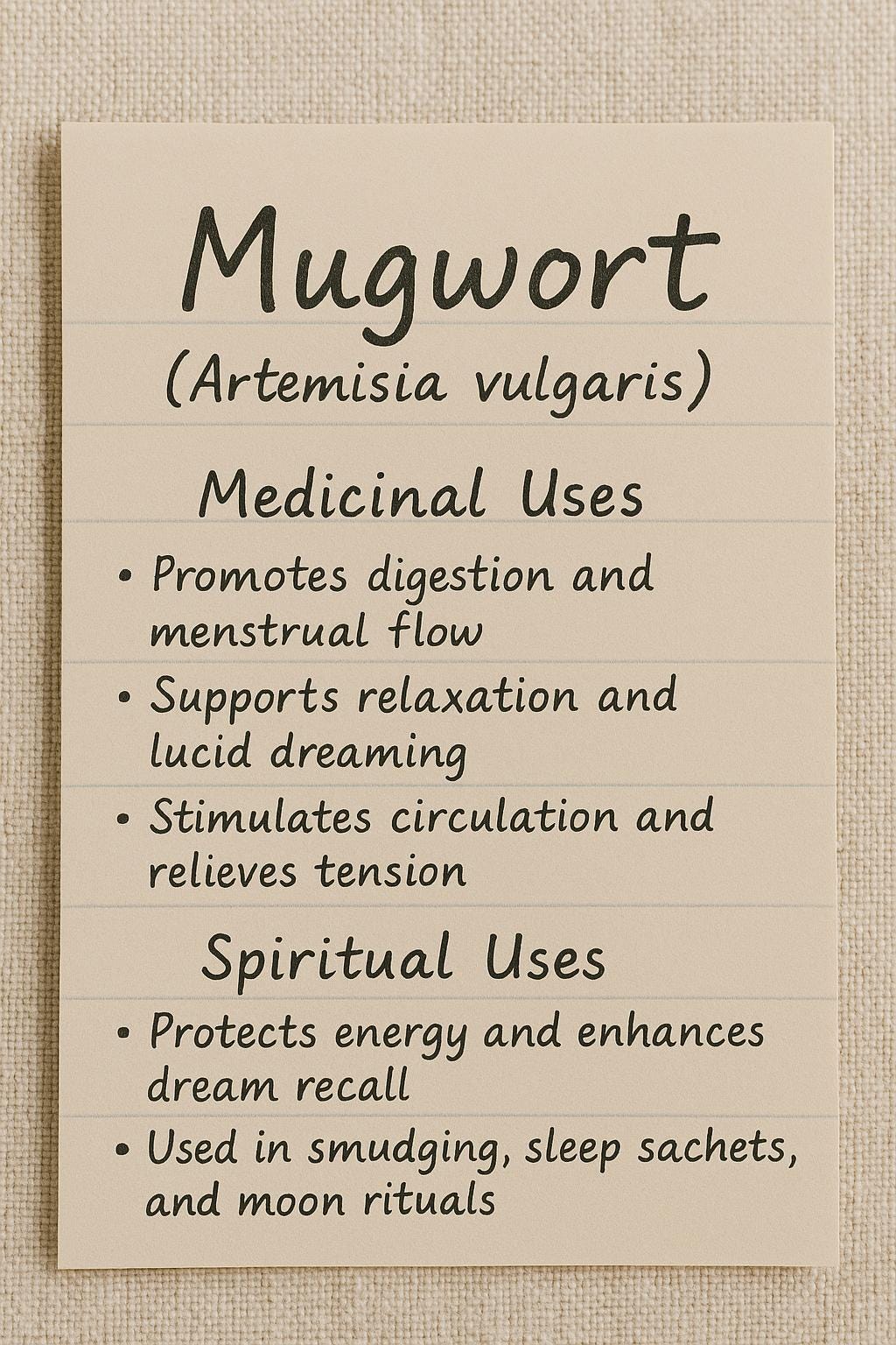 Mugwort - Dried Herb