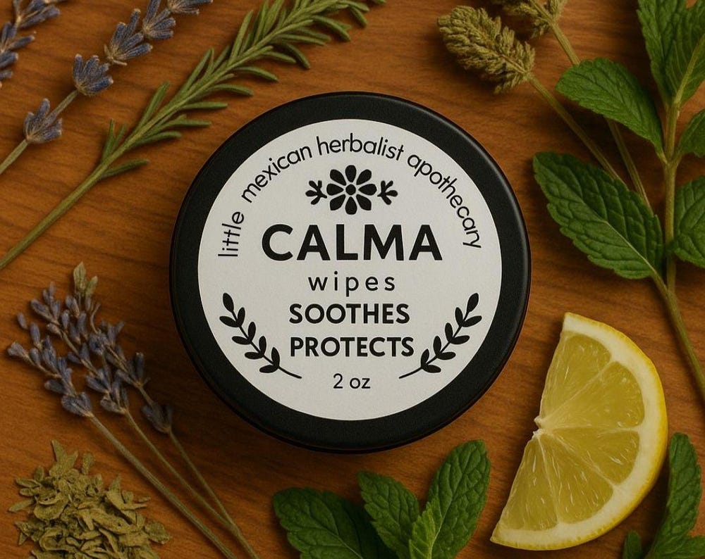 Calma Wipes – Herbal Infused Cotton Rounds